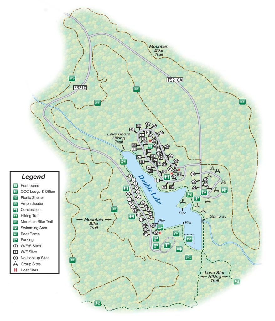 Double Lake Campground Map