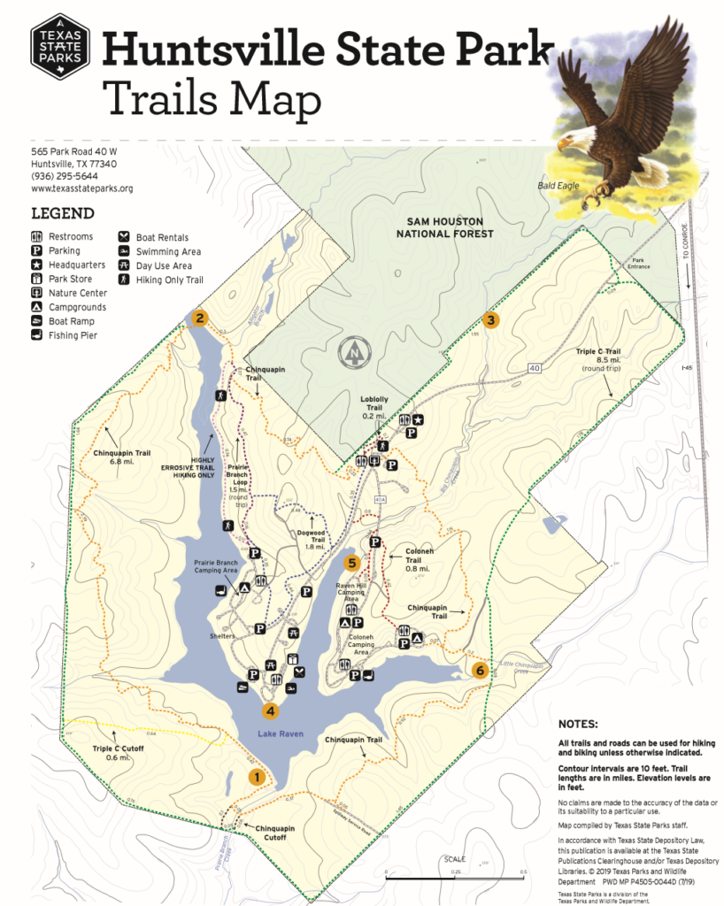 Huntsville State Park Trail Map Printable Map - vrogue.co